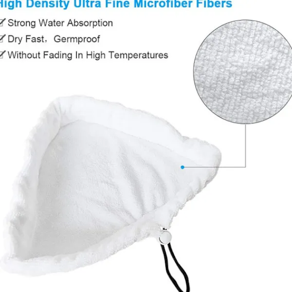 Outlet 8 st Ångmopp Ersättningsdukar, Tvättsbara Mikrofiber Ångmopp