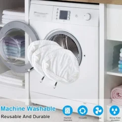 Outlet 8 st Ångmopp Ersättningsdukar, Tvättsbara Mikrofiber Ångmopp