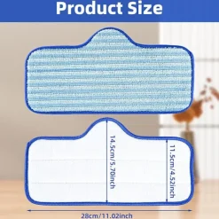 2 st Ångmoppduk Plattmoppduk Ångmopp Rengöringsduk Ersättning för Dupray Neat Fiber Ångrengörare