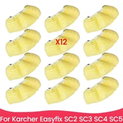 Sale unbranded 12 st Ångmoppdukar för Kärcher Easyfix SC2 SC3 SC4 SC5 Handhållen Dammsugare Delar Micro As Shown