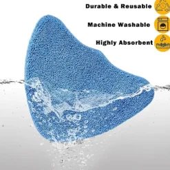 Online 4 st ångmoppdynor kompatibla med Vax ångmoppar S85-CM S86-SF-CC S86-SF-C och fler, mikrofibermopprengöringspads ersättningsmoppdyna