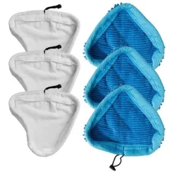 Outlet 6 st Ångmoppdynor S86--CC S7 för HD för H20X5 Vilelda STM01 Genie Neo Passar de flesta ångmoppar