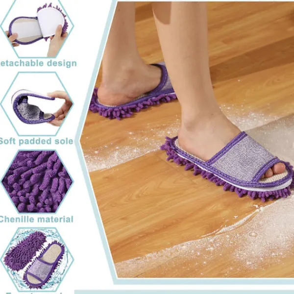 Best 4 st Ångrengöringsmaskin Pad Mikrofiber Tvättbar Stark Vattenabsorption Snabbtorkande Moppdynor för Vileda