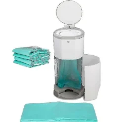 3 st Påfyllningspaket Biologiskt Nedbrytbara Blöjpåsar för 16l Soptunna Ersättningspåsar Sopsäck för Hem och Kök