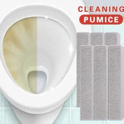 NeunWolken 6 st pimpsten, toalett pimpsten pinnar för rengöring pimpsten stenar grill rengöringsblock för kök