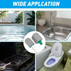 Online 10 st Pimpsten Toalettrengörare med Extra Långt Handtag, för Rengöring av Kalkavlagringar Kök Badrum