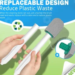 Online 10 st Pimpsten Toalettrengörare med Extra Långt Handtag, för Rengöring av Kalkavlagringar Kök Badrum