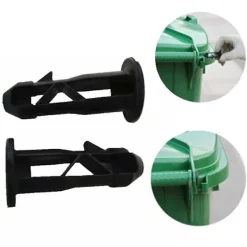 Best DMstore 1/2 st Plast Hängsel Stift Plugg Länk Papperskorg Lock Fästverktyg För Rullkärra 65mm X 18mm 2PCS