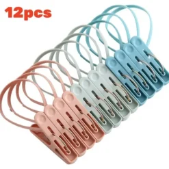 Best 12 st Plast Klädnypor Handduksklämma Torkning Klädförvaring