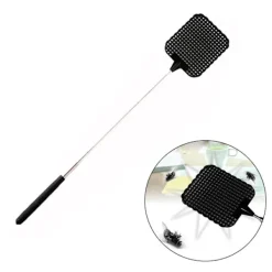 Discount 4 st Plast Teleskopisk Utdragbar Flugsmälla Rostfritt Stål Teleskopisk Stång Flapper Mygga Insekts Smackare