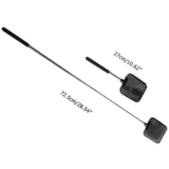 Outlet 4 st Plast Teleskopisk Utdragbar Flugsmälla Rostfritt Stål Stång Mygga Insektssmällare