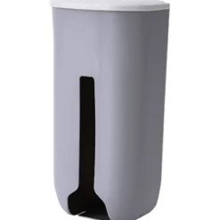 Hot 2 st Plastpåse Dispenser, Plastpåsehållare, Väggmonterad Plastpåseorganisatör, Soppåse Dispenser kompatibel Kök（Grå,26.2*12.7*9cm）