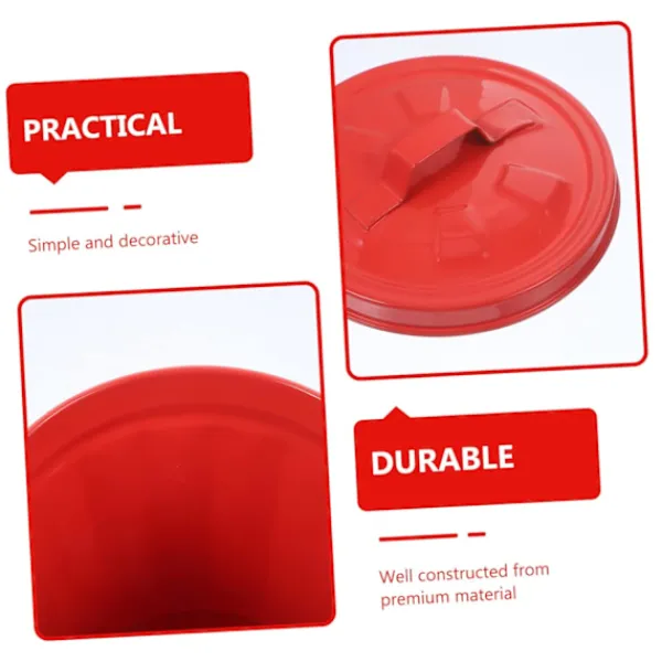 Online 2 st Plåthink med lock, soptunna för sovrum, papperskorg, mini bordssoptunna, järnkonst, pennburk, soptunna i bondgårdsstil