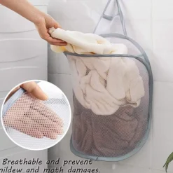 Best 2 st Pop Up Tvättkorg Förvaringskorg Hopfällbar Tvättväska Hängande Leksaksförvaring med Handtag