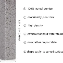 Outlet 9 st pumpasten för toalettbad rengöring sten för toalett skål badkar kök pool hårt vatten ringborttagare （grå）