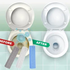 Outlet 9 st pumpasten för toalettbad rengöring sten för toalett skål badkar kök pool hårt vatten ringborttagare （grå）