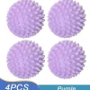 New 4 st PVC torkbollar återanvändbara tvättbollar tvättmaskin torkning tygmjukgörare boll för hem kläder rengöringsverktyg tillbehör