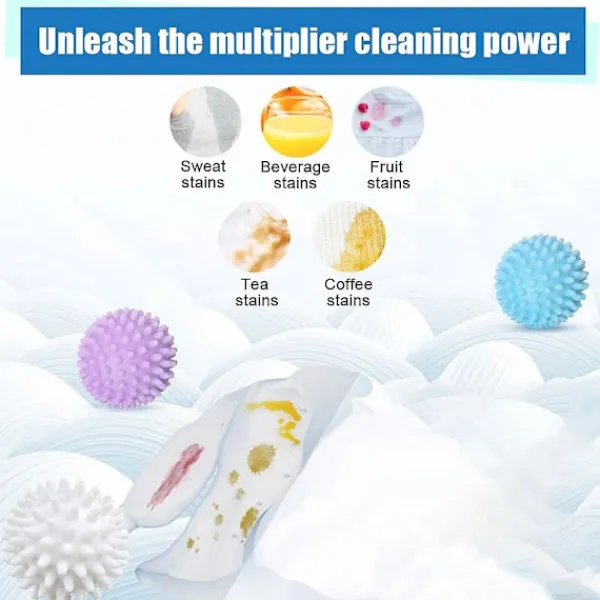 New 4 st PVC torkbollar återanvändbara tvättbollar tvättmaskin torkning tygmjukgörare boll för hem kläder rengöringsverktyg tillbehör