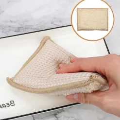 New 6 st rengöringssvamp bambu svamp kit skursvampar dubbelsidig svamp skursvamp icke-disk sv