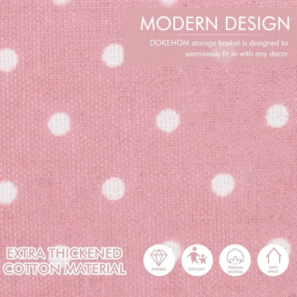 New 1 st (Rosa) Stor Organiseringskorg för Klädförvaring, Dragkedja