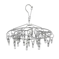 1 st Rund Stjärnformad Hängare Strumpor Hängställ Underkläder Torkställ Multi-användning Tvättställ för Hemmet (32 Klämmor)