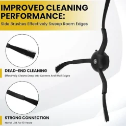 Sale 4 st Sidoborstar Ersättning för Roborock S8 Pro Ultra, S7 Max Ultra, Qrevo, Qrevo Slim, Series Pa
