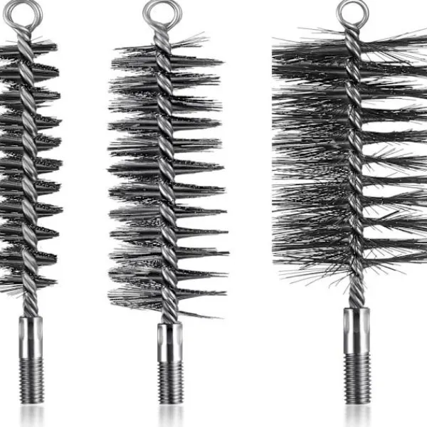 Online 3 st Skorstensborstar Metall Värmepanna Borste Rund Rörborste, Kraftig Ståltrådsborste (30mm, 50mm, 80mm)