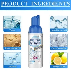 Online 3 st Skum Rörrengörare Avloppsrensare Deodorant Kök Avlopp Badkar Hår Stoppborttagare Medel Kraftfull Djuprengöring Diskho Och Avloppsrengöring 60ml | Fyndiq