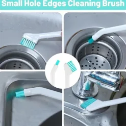Discount 8 st Små Hörnrengöringsborstar Hushålls Multifunktionell Hård Borstborste med Olika Borstar Kompatibel Rengöring Diskar, Kakel, Hörn