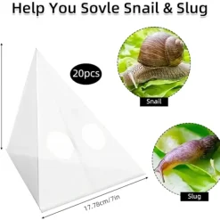 Online 20 st Snigelfällor för Trädgård, Snigelfälla, Engångs Snigelfällor, Inget Gift eller Pellets Säker för Husdjur och Barn Vänligt Avvisande Medel