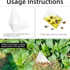 Online 20 st Snigelfällor för Trädgård, Snigelfälla, Engångs Snigelfällor, Inget Gift eller Pellets Säker för Husdjur och Barn Vänligt Avvisande Medel