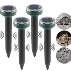 Outlet 4 st Solar Ormavvisare för Utomhusbruk, Ormavvisare Ultraljud Solar, Ormavvisare för Utomhusbruk 2pcs