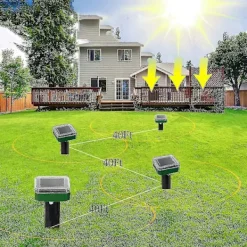 Outlet 4 st Solar Ormavvisare för Utomhusbruk, Ormavvisare Ultraljud Solar, Ormavvisare för Utomhusbruk 2pcs