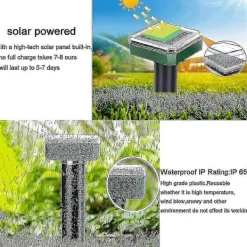 Outlet 4 st Solar Ormavvisare för Utomhusbruk, Ormavvisare Ultraljud Solar, Ormavvisare för Utomhusbruk 2pcs