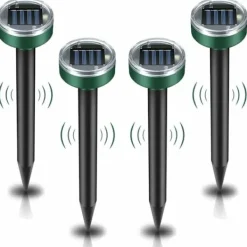 Discount 4 st Solcellsdrivna Mullvadsskrämmare, Ultraljudsskrämmare