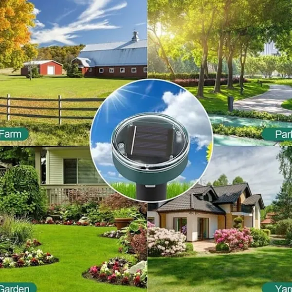 Discount 4 st Solcellsdrivna Mullvadsskrämmare, Ultraljudsskrämmare