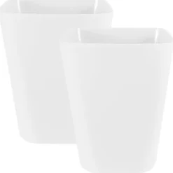 2 st Soptunna Stor Kapacitet Sopbehållare Sopkorg Enkel Avfallskorg För Kök Badrum Kontor