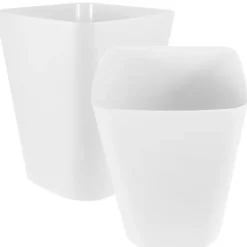 2 st Soptunna Stor Kapacitet Sopbehållare Sopkorg Enkel Avfallskorg För Kök Badrum Kontor