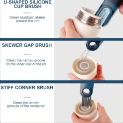 Outlet 3 st spårrengöringsborste, springrengöringsborste, fönstergap rengöringsborste för döda hörn, hård skurborste, badrum kök