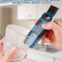 Outlet 3 st spårrengöringsborste, springrengöringsborste, fönstergap rengöringsborste för döda hörn, hård skurborste, badrum kök