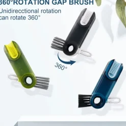 Outlet 3 st spårrengöringsborste, springrengöringsborste, fönstergap rengöringsborste för döda hörn, hård skurborste, badrum kök