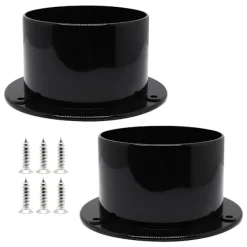 New unbranded 2 st Starka Ventilationskanalflänsar i Plast Lämpliga för Torktumlare