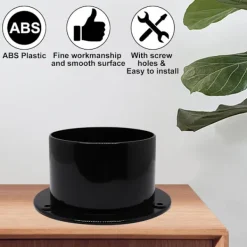 New unbranded 2 st Starka Ventilationskanalflänsar i Plast Lämpliga för Torktumlare