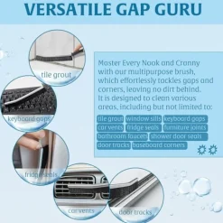 Sale 2 st Städborstar för springor och glipor, tunn borste med hårda borst för rengöring, springor