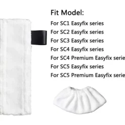 ECLshop 8 st Städdukar för Kärcher EasyFix SC2 SC3 SC4 SC5 Ångtvätt Reservdelar