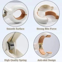 Discount 8 st Strandhandduksklämmor, Handduksklämmor för Solstolar, Plast Handduksklämmor, Halkfria Handduksnålar, Klädnypor med Starkt Grepp