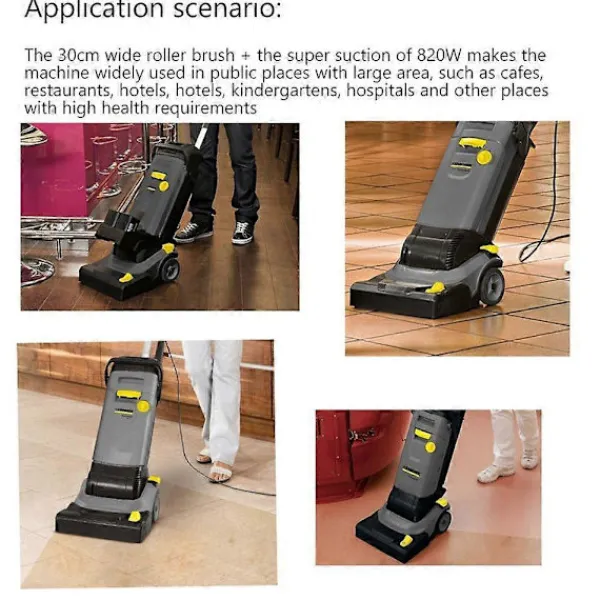 Outlet 2 ST Sugskrapa och Rullborste för BR30/4C Mattrengöringsmaskin ABSorbent Sugskrapa