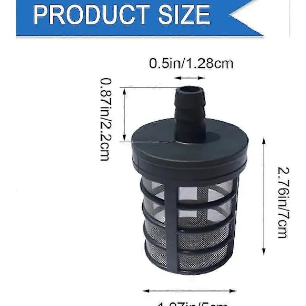 New 2 st Sugslangsfilter Vattenpumps Sugfilter Vattensugfilter Dru För Högtryckstvätt