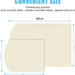 Outlet 2 st Supermjuka Naturliga Sämskskinn, Anti-Rep Tork-/Poleringsduk (2 Storlekar)_tfrf