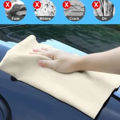 Clearance 2 st Supermjuka Naturliga Sämskskinn, Anti-Rep Tork-/Poleringsduk (2 Storlekar)_tfrf